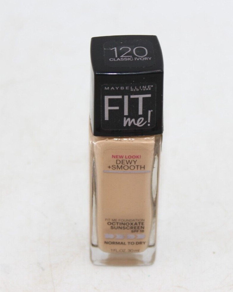 ONE Maybelline Fit Me Dewy Smooth Liquid Foundation 120 Classic Ivory Normal Dry