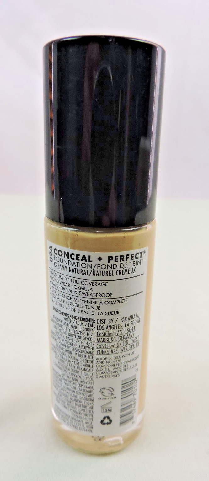 Lot 2 Milani Conceal + Perfect 2-in-1 Foundation + Concealer Creamy Natural 02A
