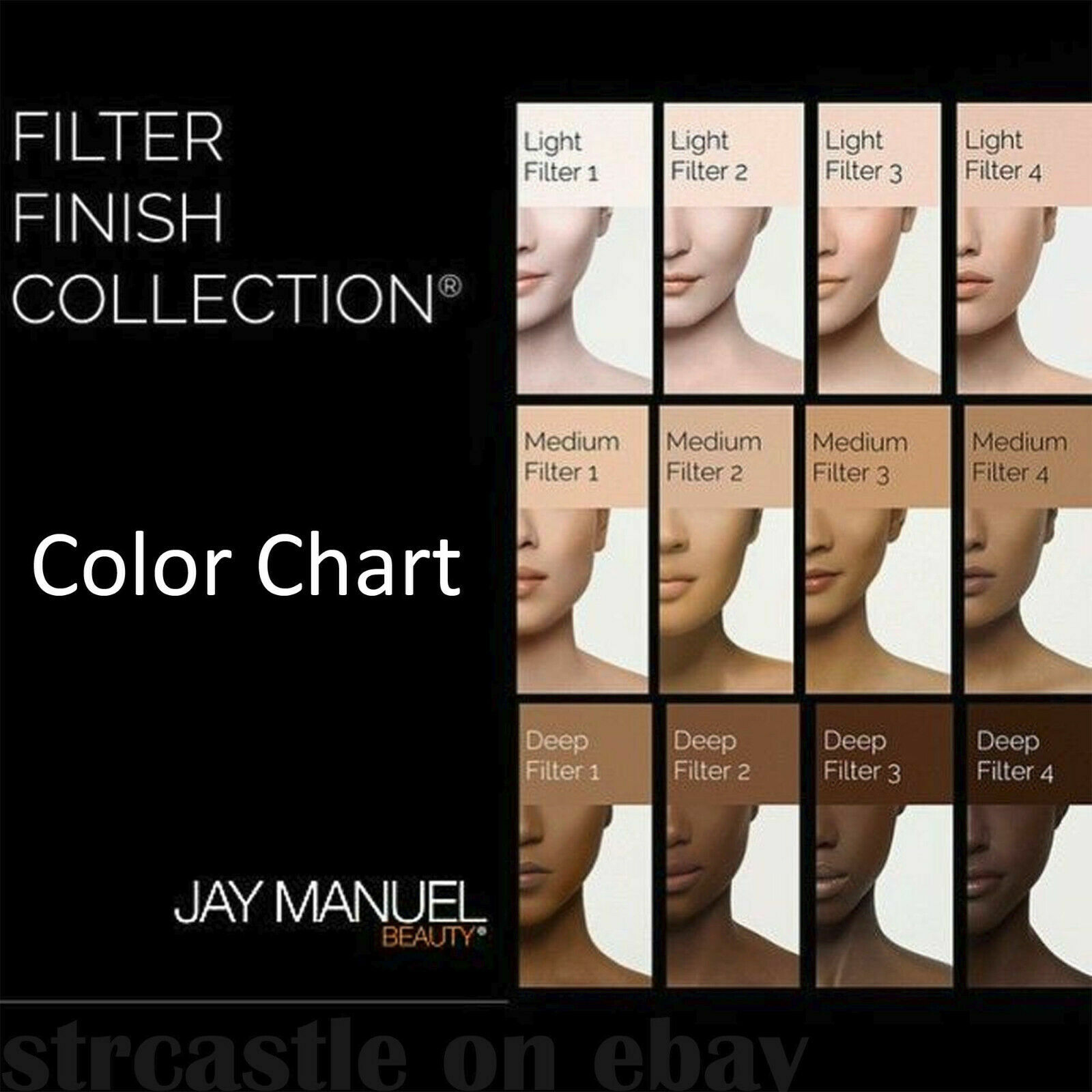 LOT OF 2 Jay Manuel Powder to Cream Foundation MEDIUM FILTER 2 Sealed