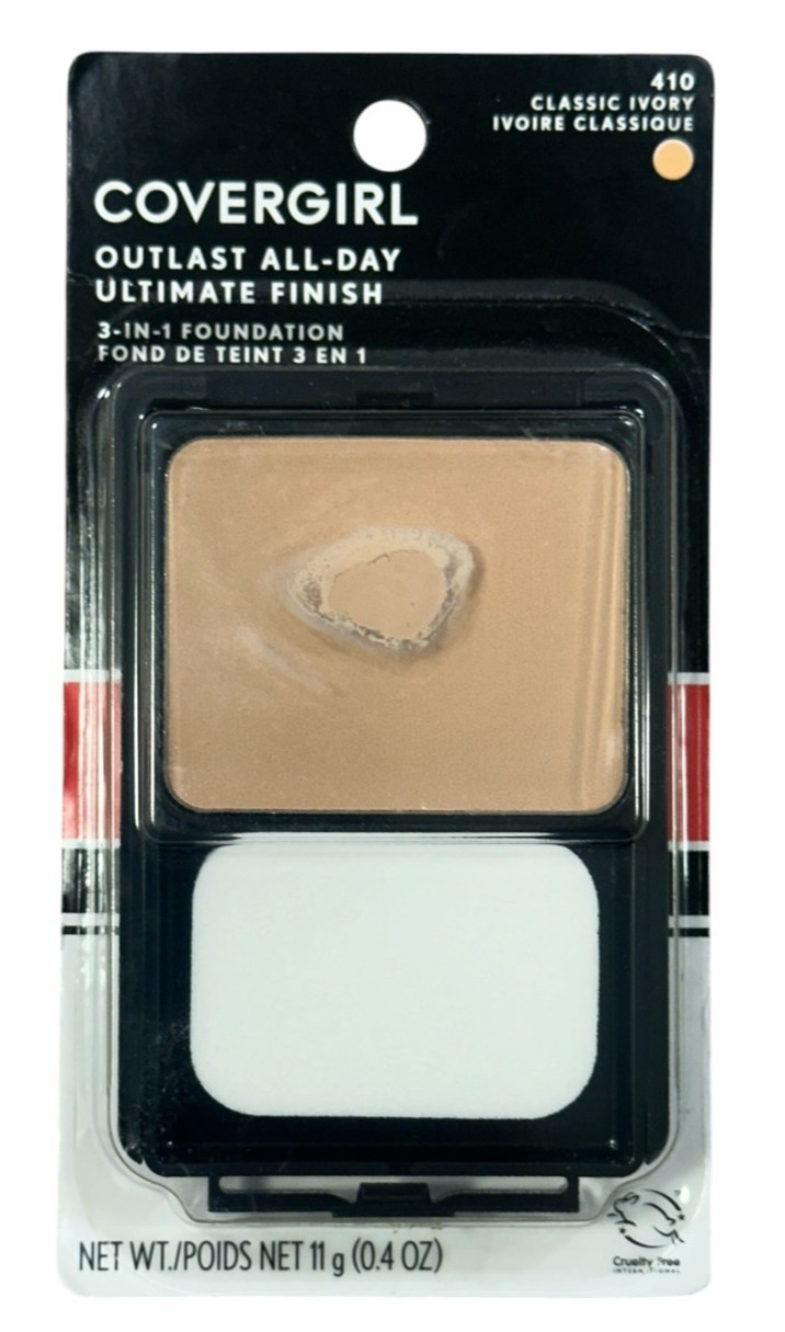 Covergirl Outlast All-Day Ultimate Finish 3-In-1 Foundation 410 Classic Ivory