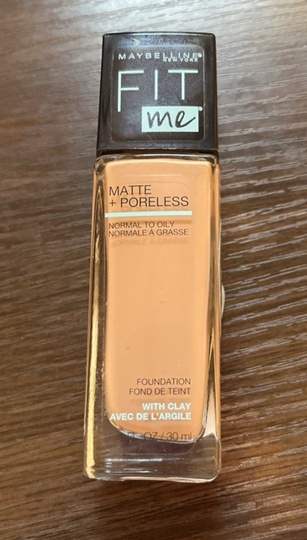 NEW Maybelline Fit Me Foundation Matte + Poreless 1oz/30mL #130 Buff Beige