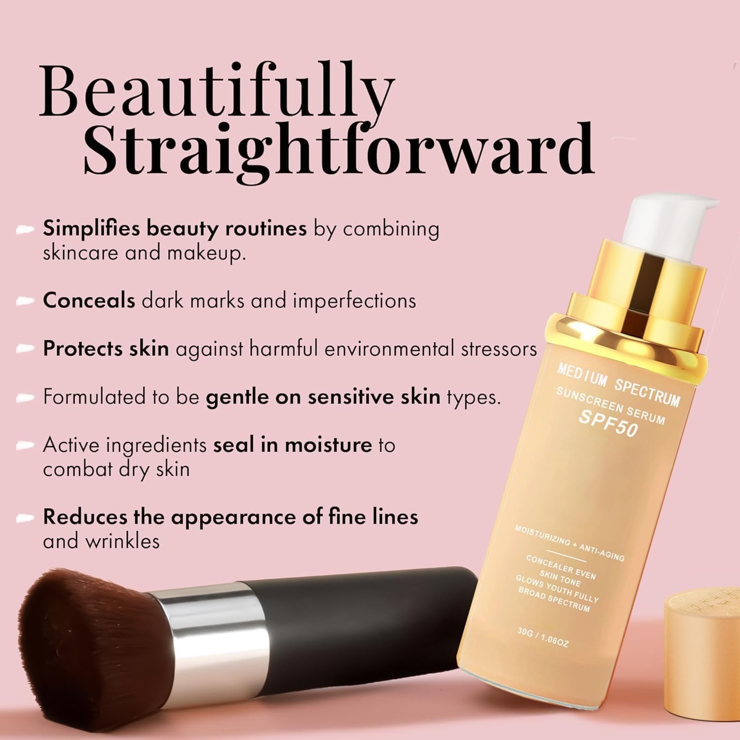 All-in-One Magic Foundation Lotion – SPF 50 Hydrating Full Coverage for All Skin