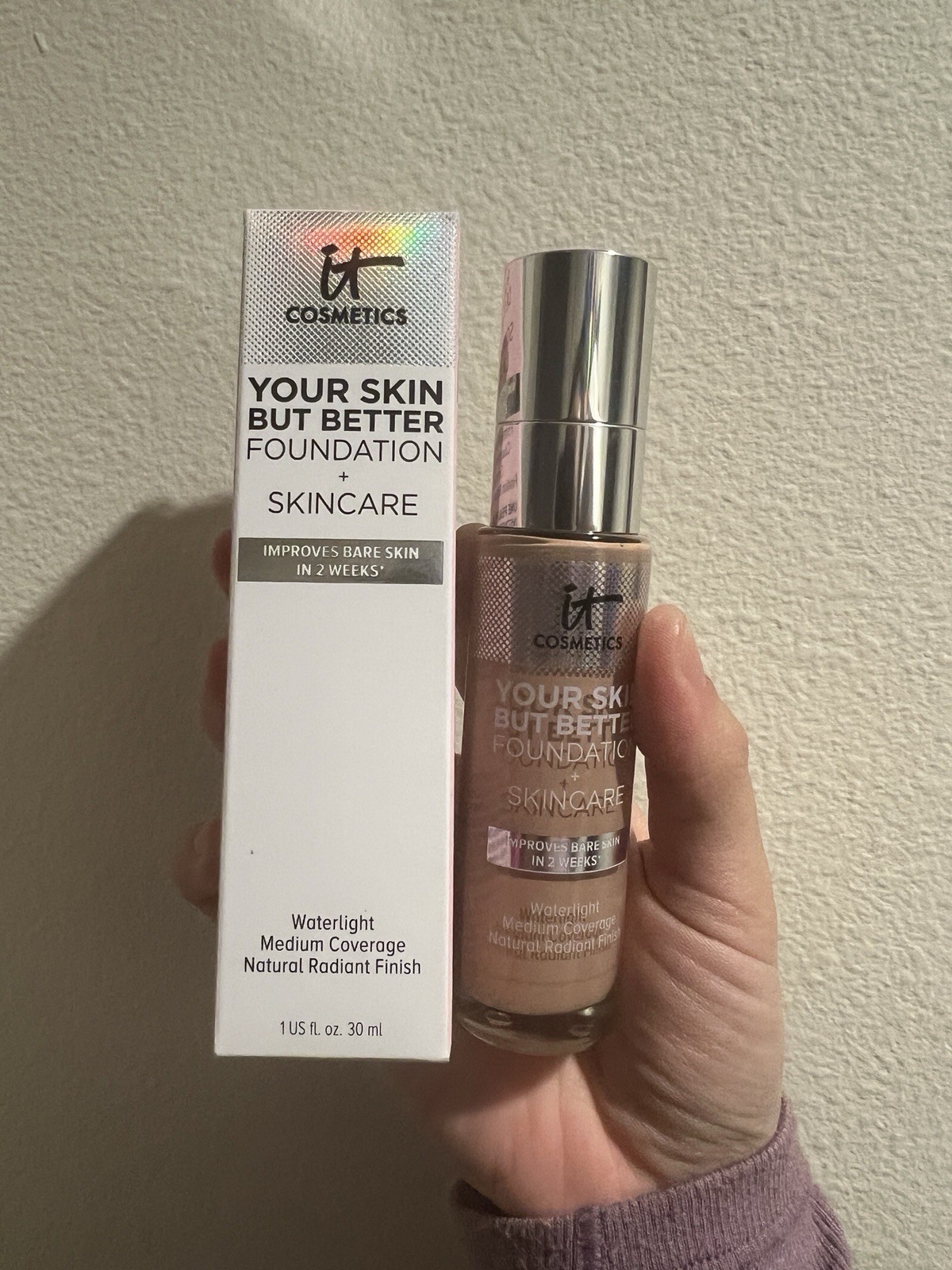 IT COSMETICS Your Skin But Better Foundation + Skincare Medium Cool 34 1 OZ