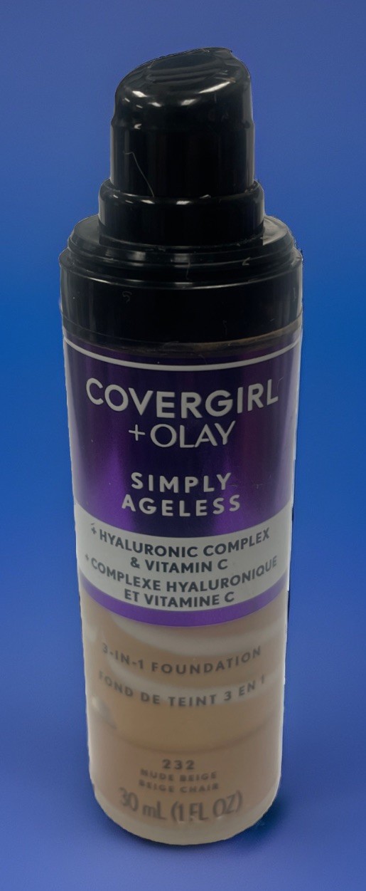 COVERGIRL+Olay Simply Ageless 3-in-1, 1 Fl Oz 232 Nude Beige Read!!