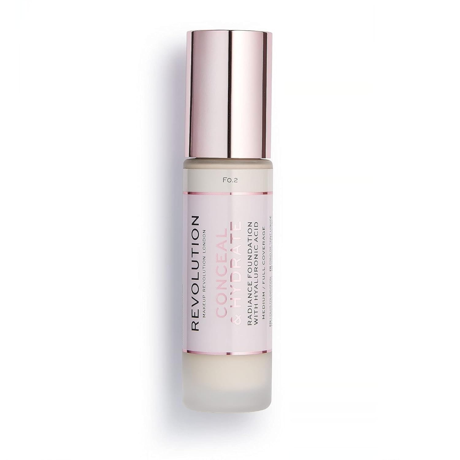 Makeup Revolution Conceal & Hydrate Foundation F0.2 Vegan Cruelty Free 0.8oz