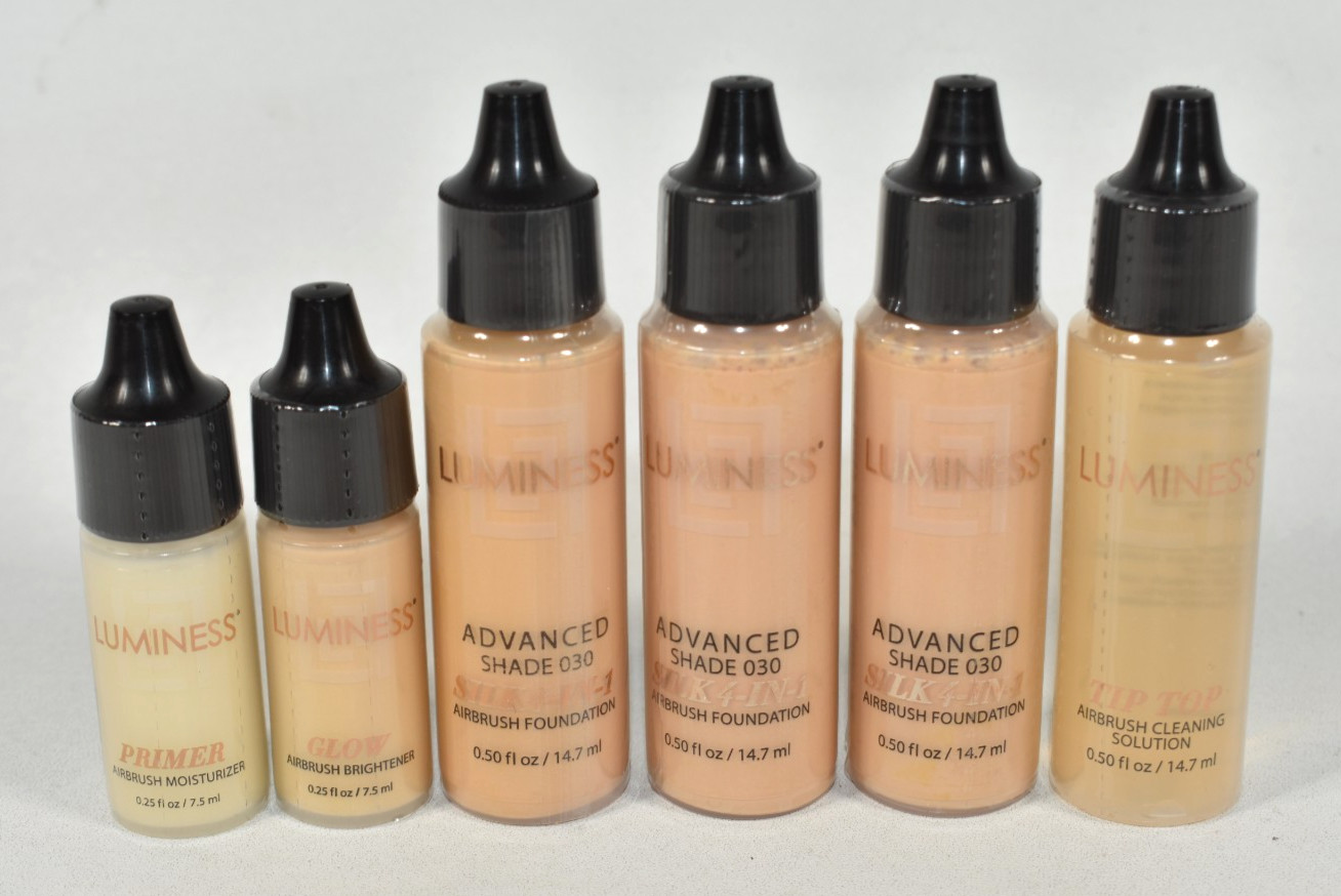 Luminess Advanced Shade 030 Silk 4-In-1 Airbrush Foundation Cleaner Primer Glow