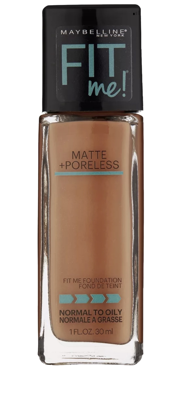 Maybelline New York Fit Me Matte Plus Pore Less Foundation, Latte, 1 Fluid Ounce