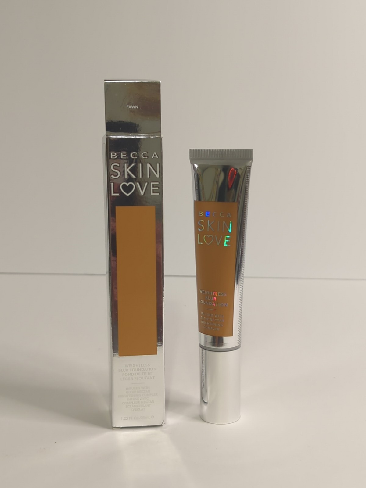 Becca Skin Love FAWN Weightless Blur Foundation 1.23 Oz 35 mL Full Size NIB