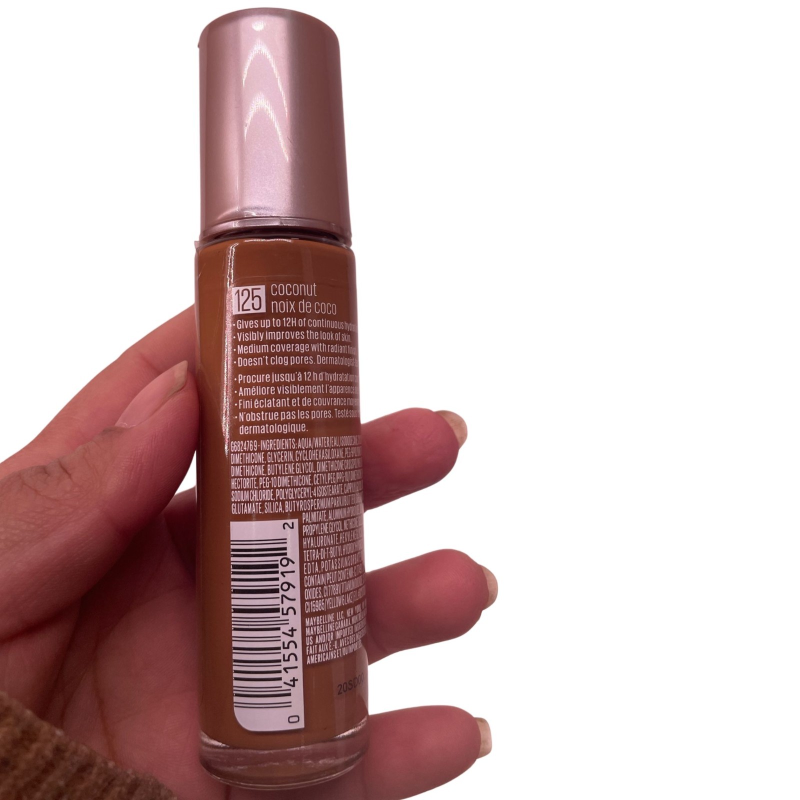 Maybelline Dream Radiant Liquid Foundation #125 Coconut 1oz – 3 Pack – New