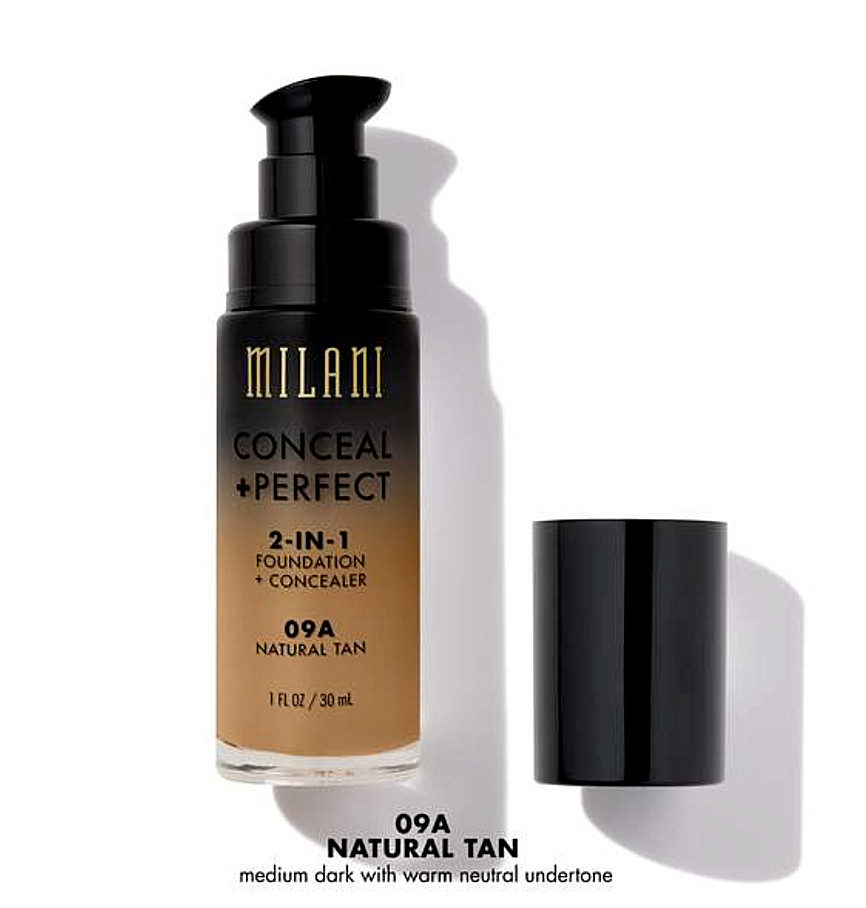 NEW Milani Conceal + Perfect 2-in-1 Foundation + Concealer * NATURAL TAN * #09A
