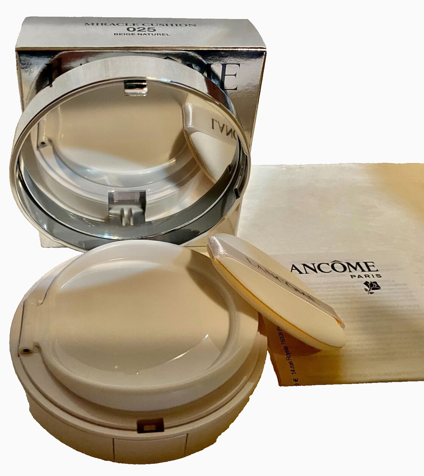 Lancome Miracle Cushion Liquid Cushion Compact SPF 23 – 025 Beige Neutral NIB