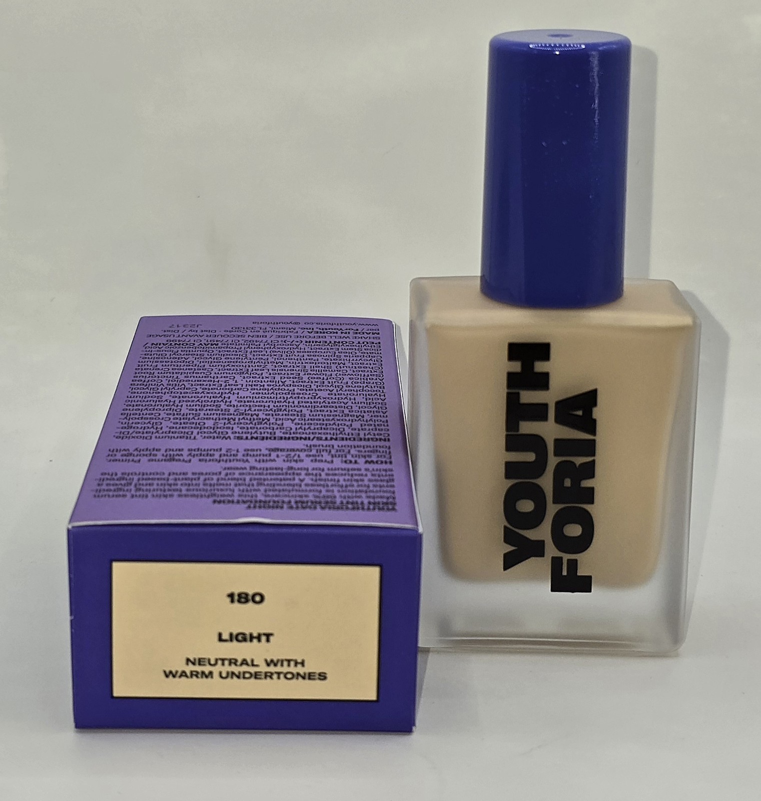 Youth Foria Date Night Skin Tint 180 Light New In Box
