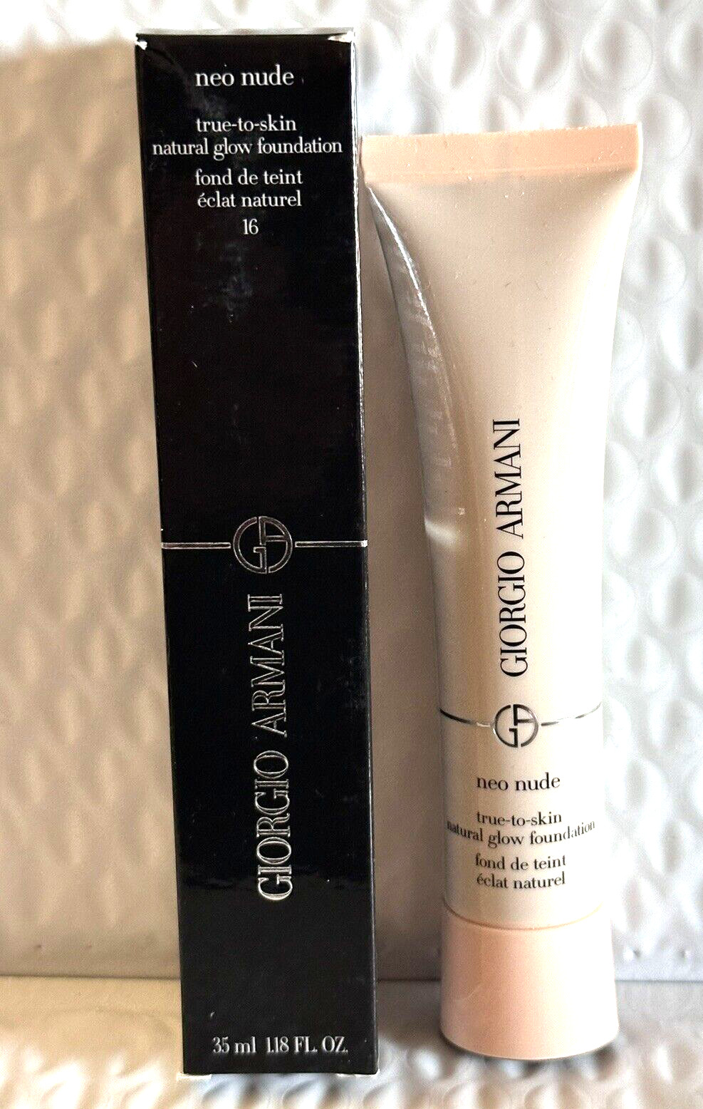 Giorgio Armani Neo Nude True-to-Skin Natural Glow Foundation # 16 1.18oz 35 ml