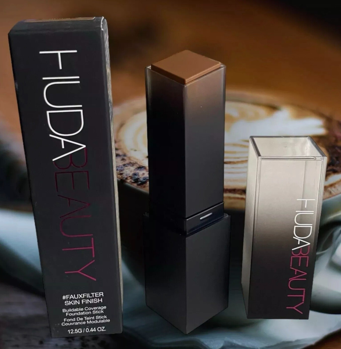 Huda Beauty Fauxfilter Skin Finish Foundation Stick Mocha 500G .44 oz NEW IN BOX