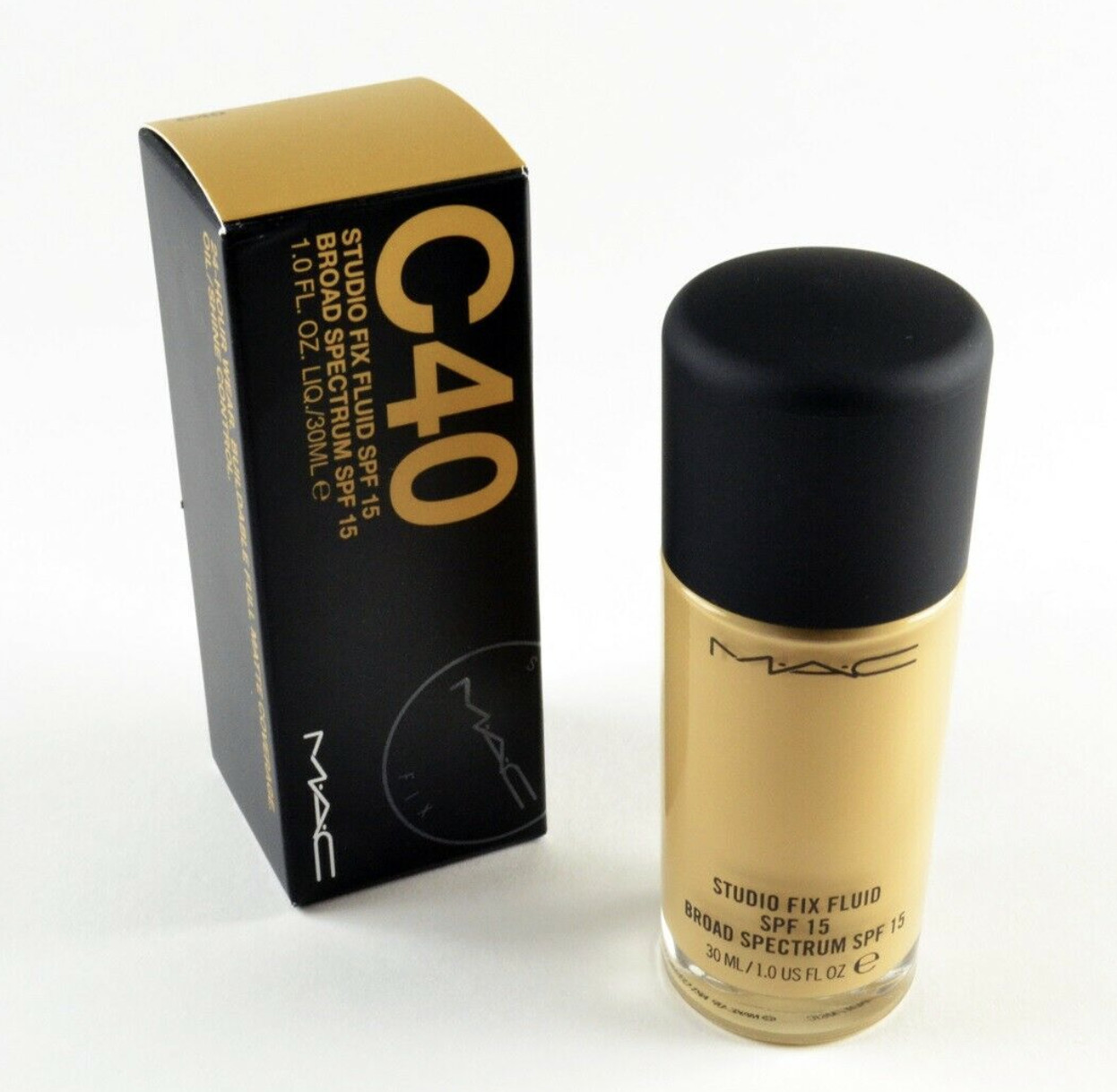Mac Studio Fix Fluid Foundation SPF15 C40 – Full Size 30mL / 1.0 Oz. New