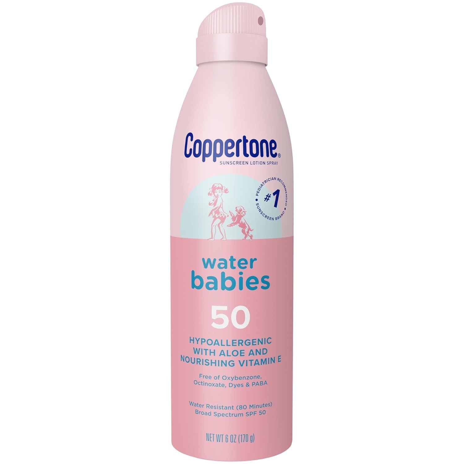 Coppertone WaterBabies Sunscreen Quick Cover Lotion Spray 6 Ounce (Pack of 1)