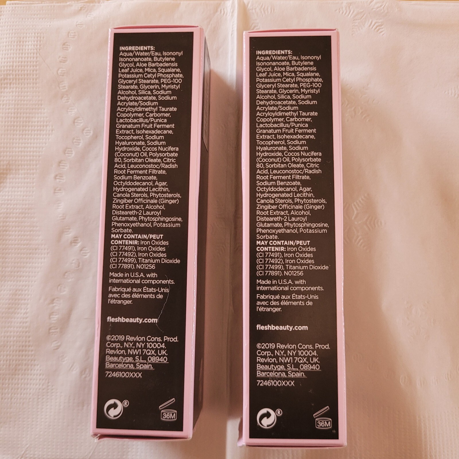 NEW 2pc Flesh Beauty By Revlon Pure Flesh Liquid Foundation #26 Toffee Neutral