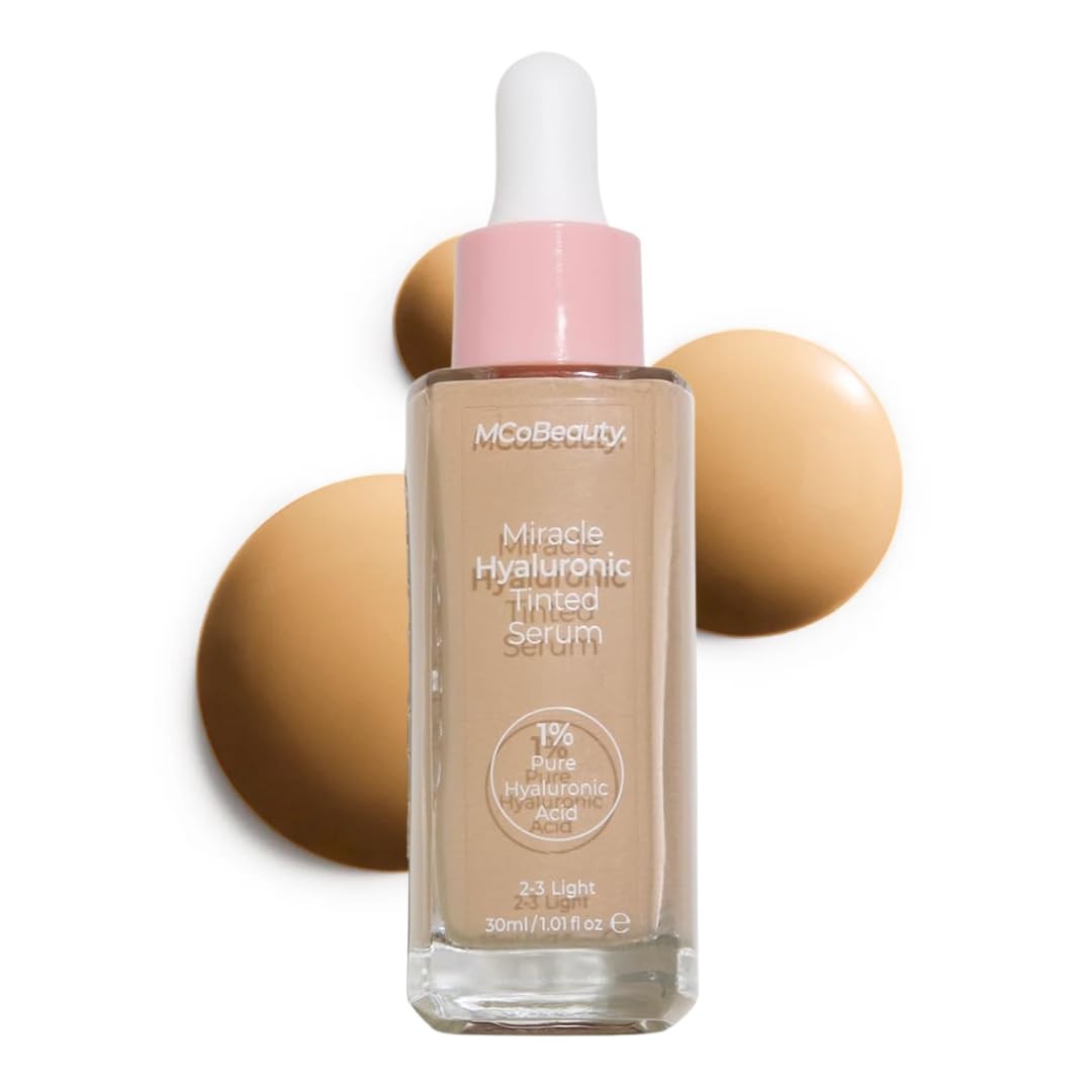 MCoBeauty Foundation Miracle Hyaluronic Tinted Serum, 2/3 Light, Lightweight New