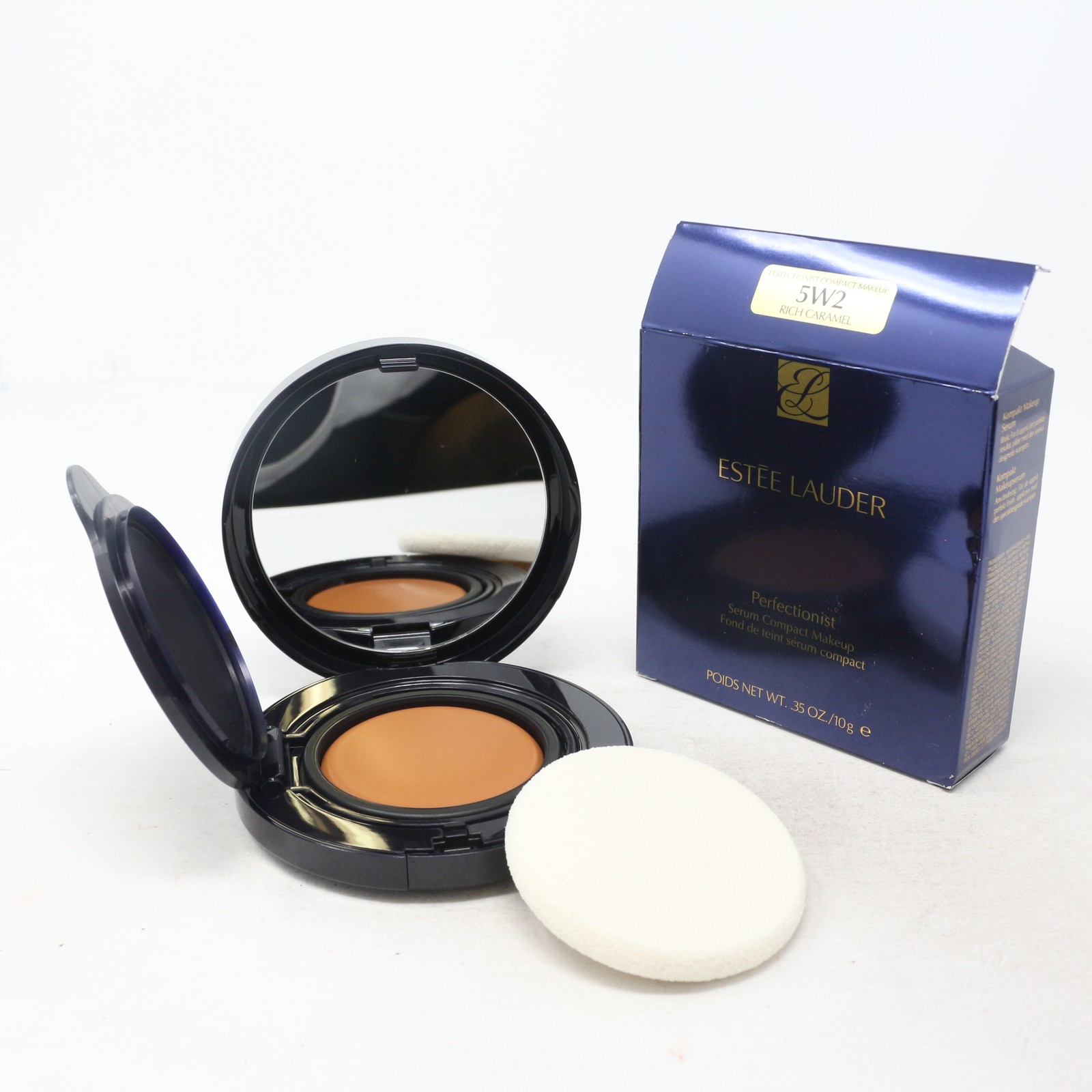 Estee Lauder Perfectionist Serum Compact Makeup 0.35oz 5W2 Rich Caramel New