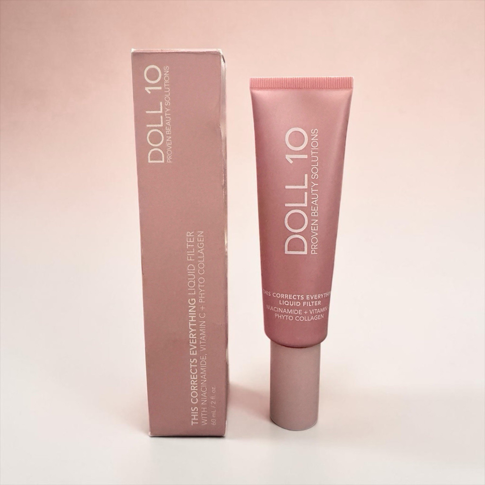 NIB~ Doll 10 LIQUID FILTER Corrects Everything FAIR LIGHT Foundation Niacinamide