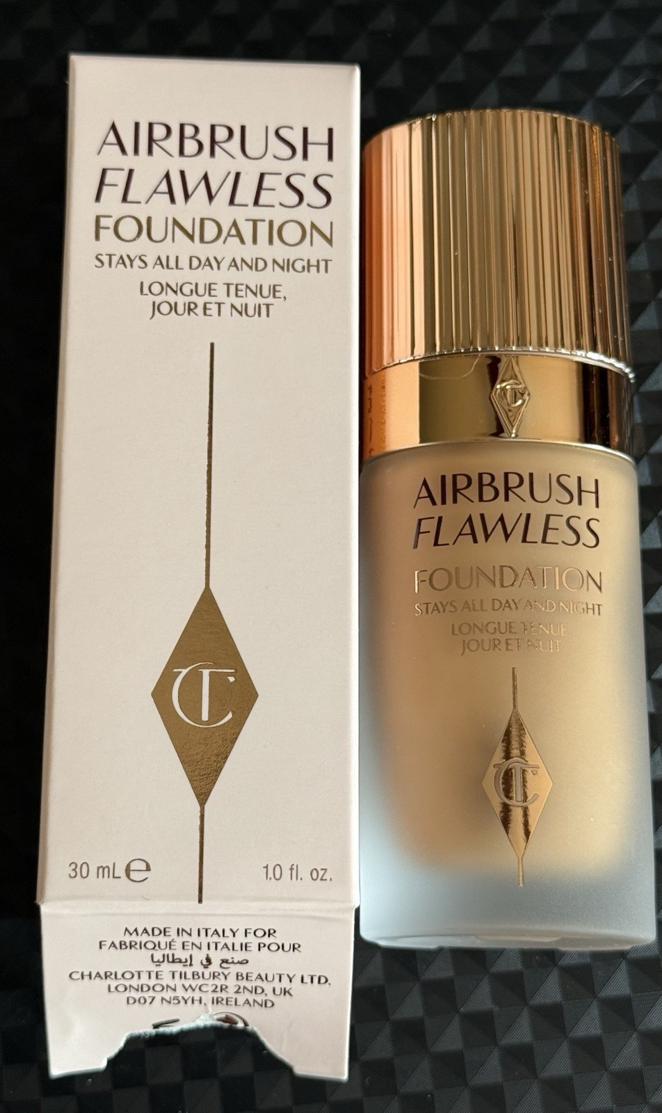 Charlotte Tilbury Airbrush Flawless Foundation – 10 COOL – Full Size -1 fl Oz