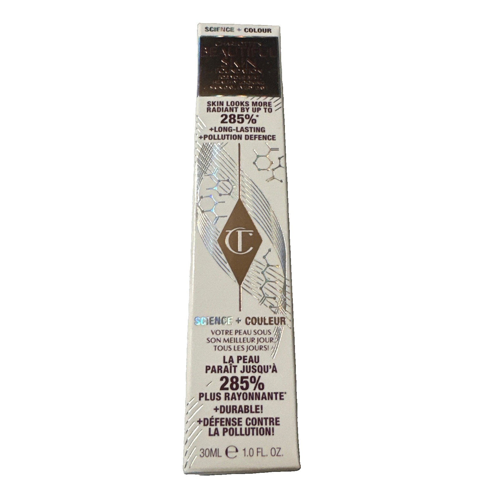 Charlotte Tilbury Beautiful Skin Foundation 1 Neutral 30ml Long Lasting Radiant