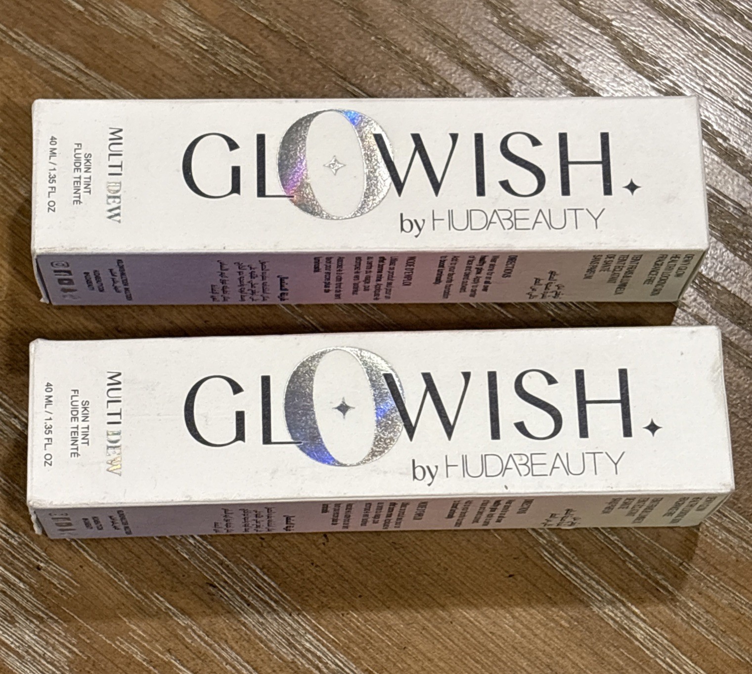 (2) Glowish By Huda Beauty Multidew Skin Tint *11 Deep* BNIB NEW FULL SIZE