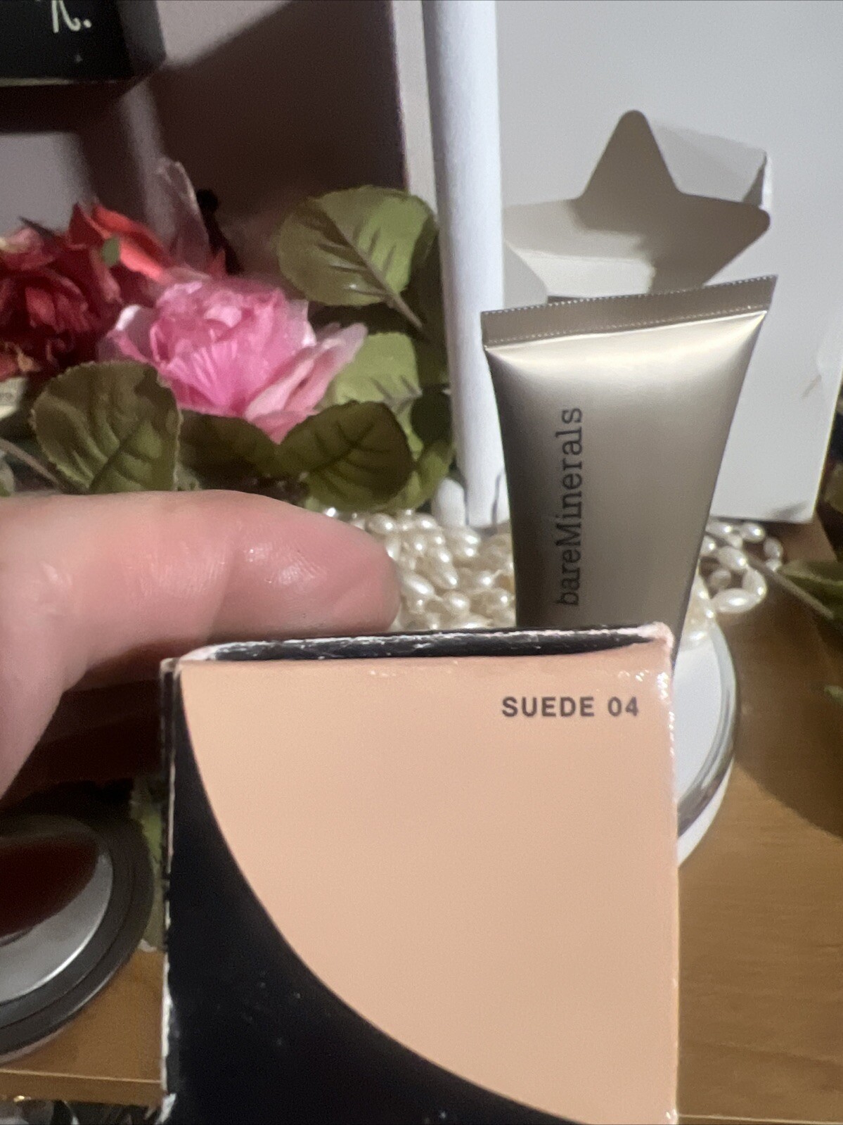 HTF BARE MINERALS ~ COMPLEXION RESCUE TINTED HYDRATING CREAM ~ # 04 SUEDE