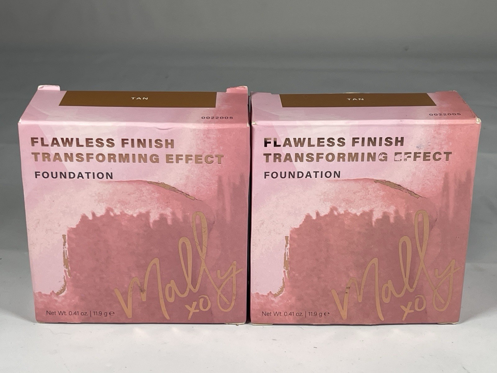 Mally Flawless Finish Transforming Effect Foundation TAN 0.41 oz Lot Of 2