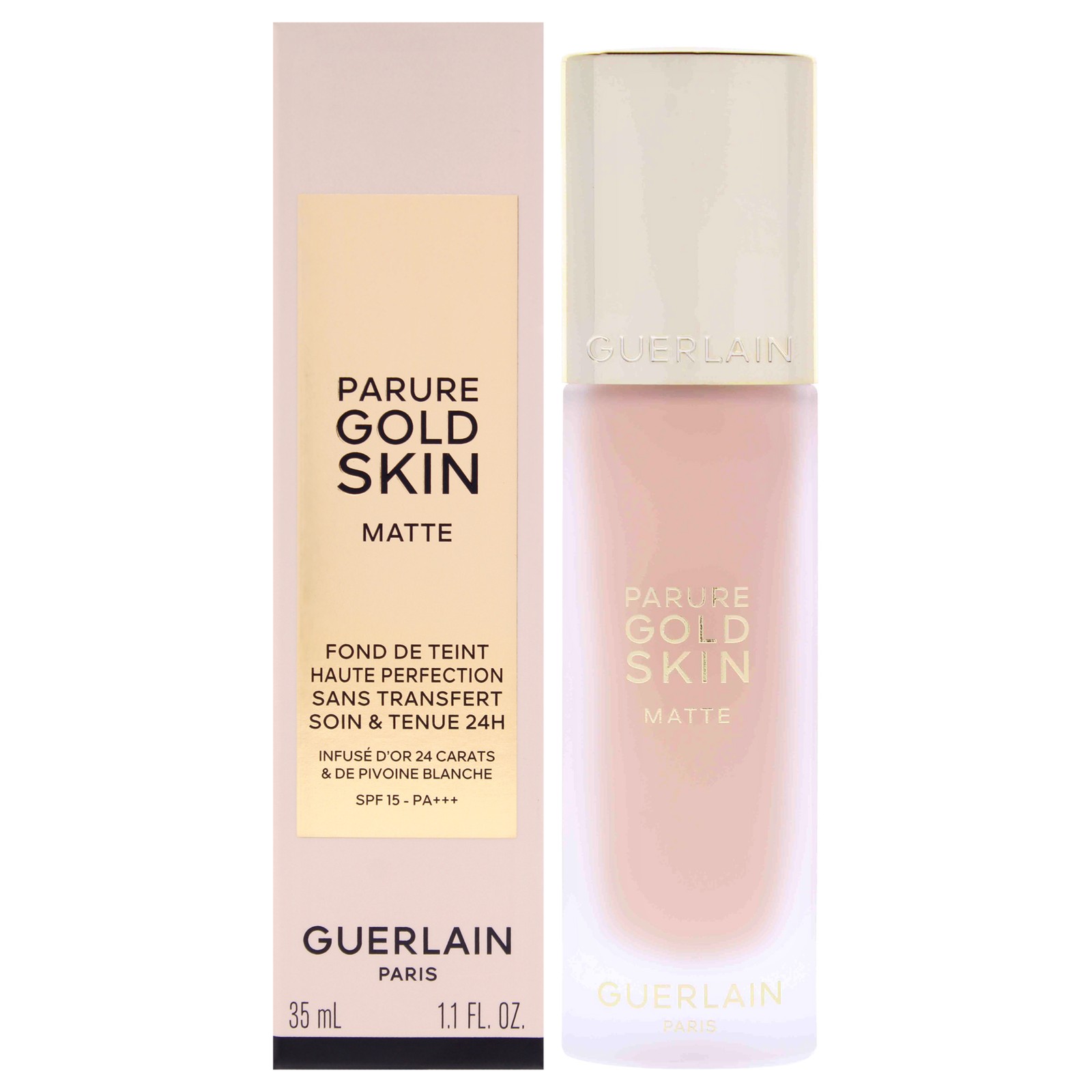 Parure Gold Skin Matte 24H Wear SPF 15 – 1C Cool by Guerlain for Women – 1.1 oz