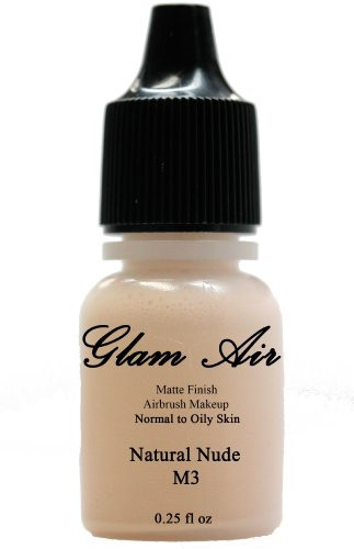 Glam Air Airbrush M3 Natural Nude Matte Foundation Water-based Makeup 0.25oz (Id