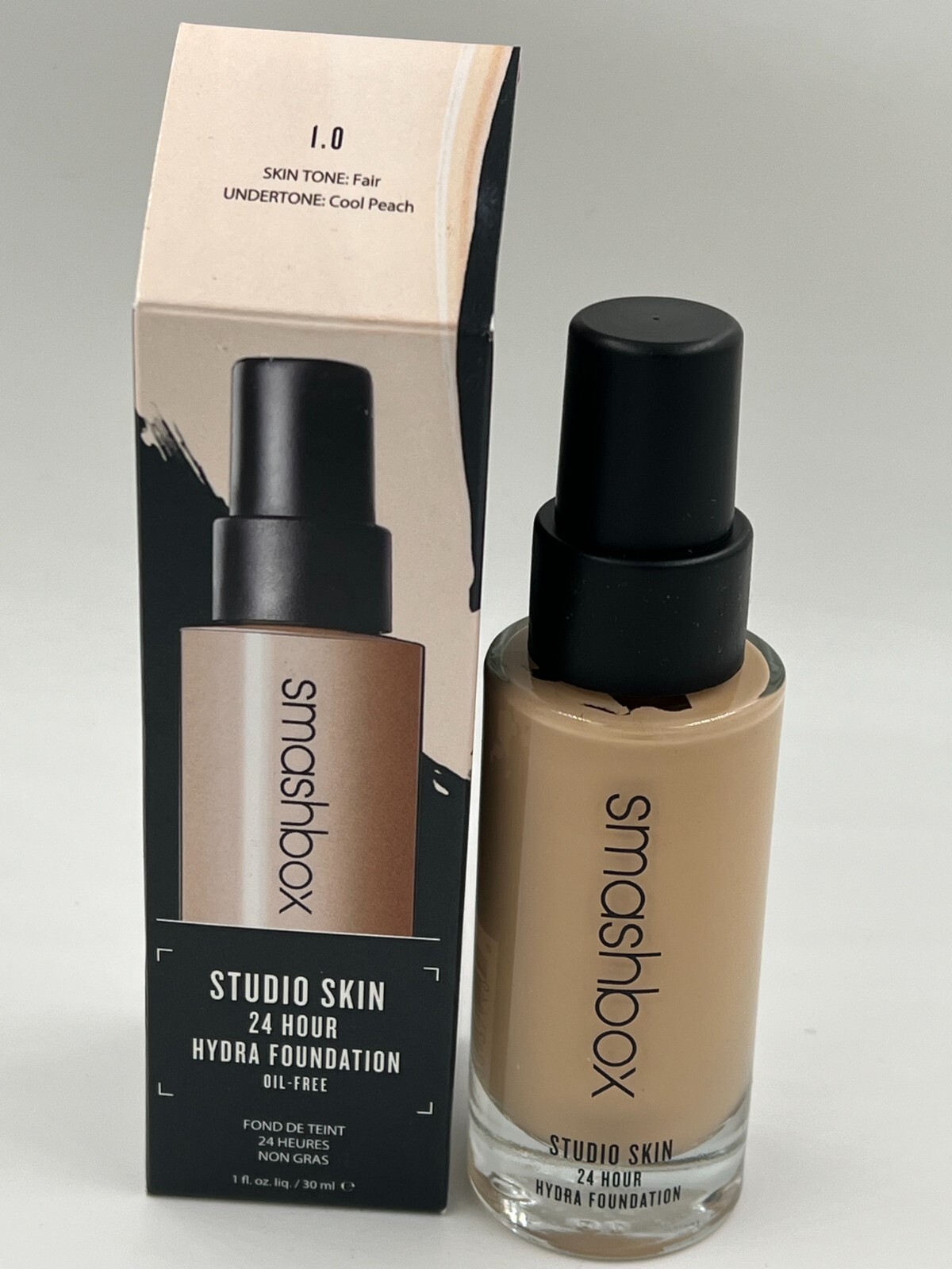 Smashbox Studio Skin 24 Hour Wear Hydrating Foundation -1.0 FAIR 30mL