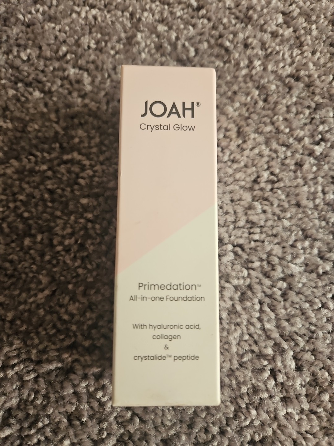 JOAH Crystal Glow Foundation Medium Neutral MN060 Peptide Hyaluronic 1.01oz New