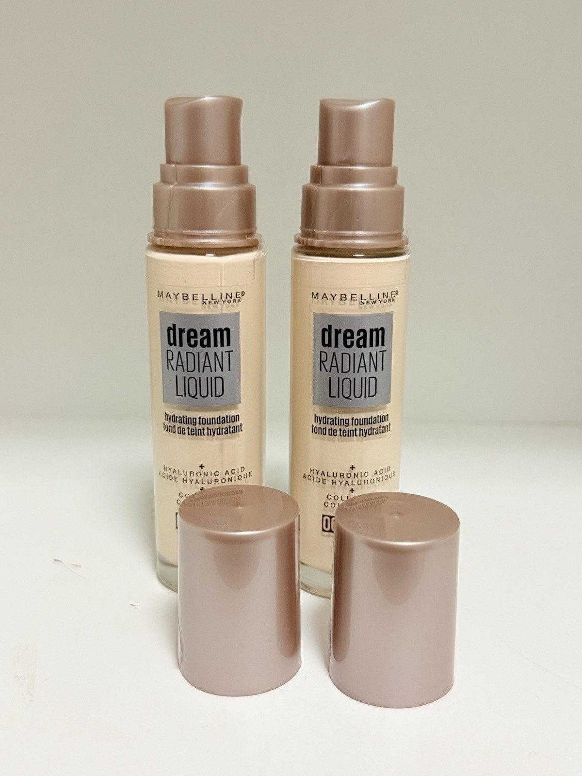 2 ~ Maybelline Dream Radiant Liquid Foundation – 00 ALABASTER – LID COMES OFF