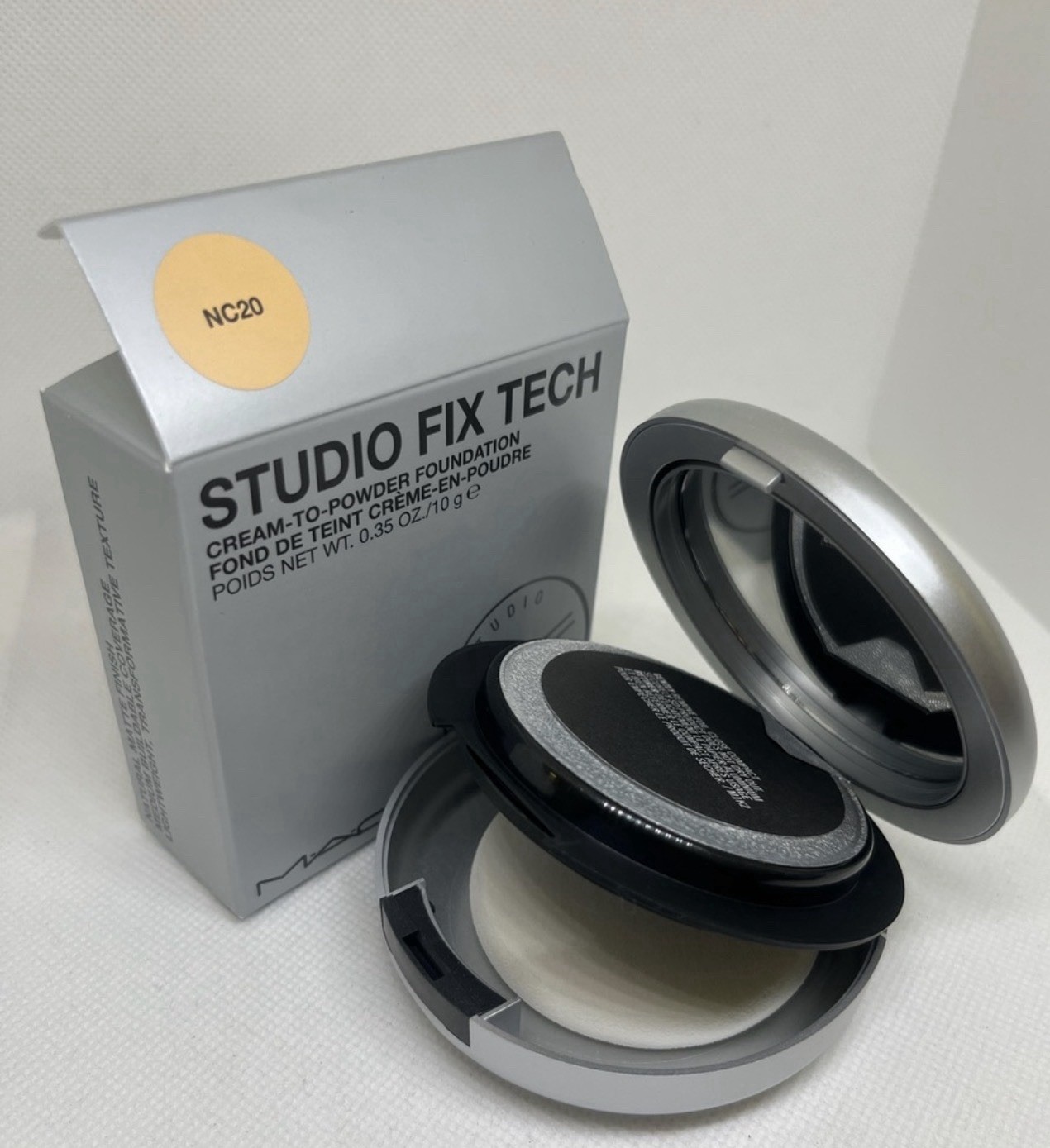MAC Studio Fix Tech Cream To Powder Foundation NC20 10g / 0.35oz *NEW IN BOX*