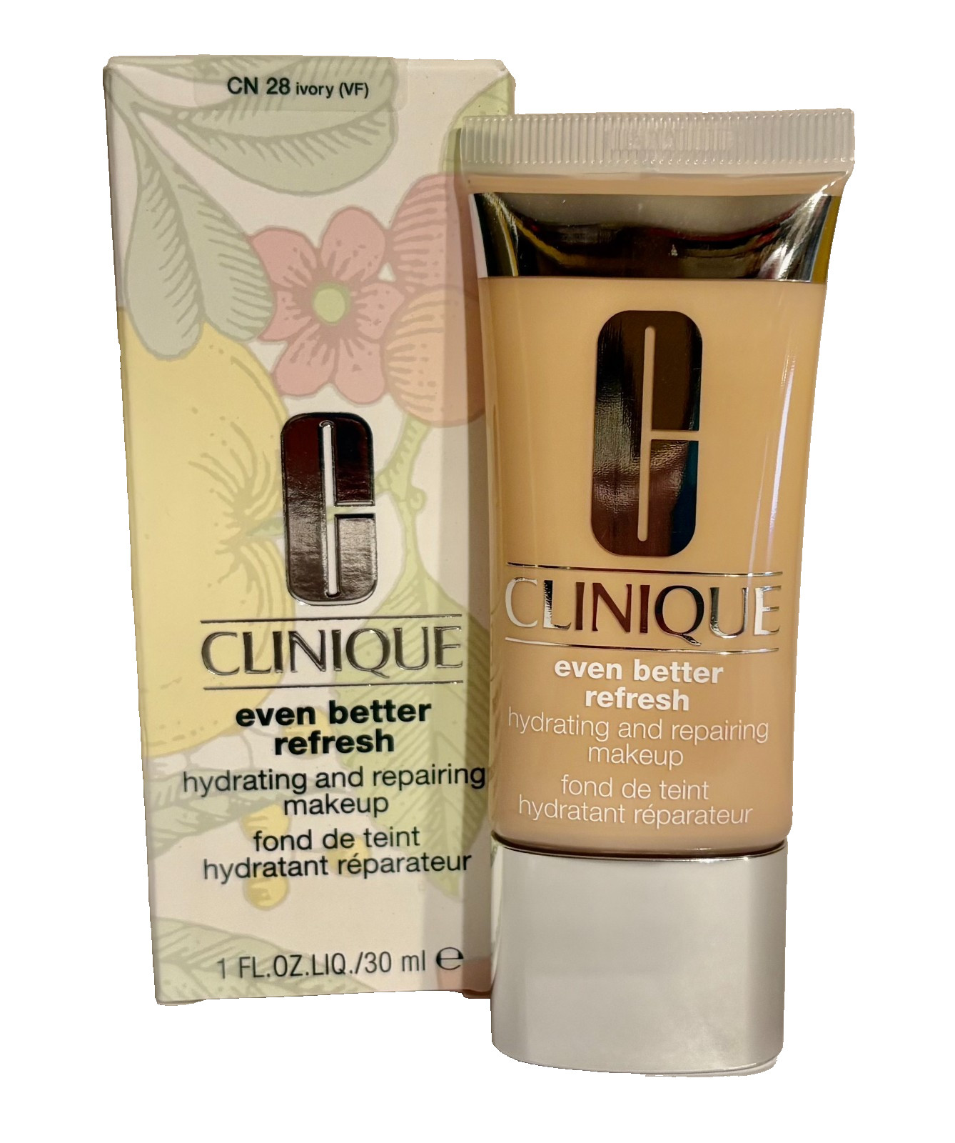 Clinique Even Better Refresh Hydrating &Repairing Makeup – CN 28 Ivory (VF) NIB