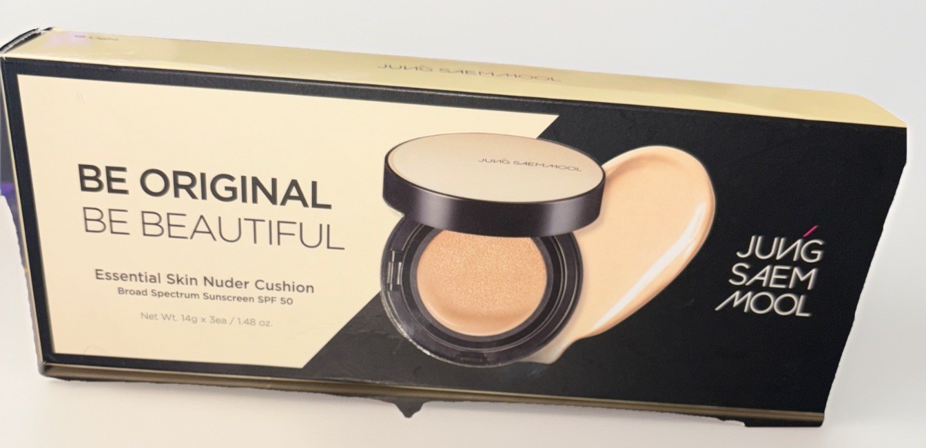 Jung Saem Mool Essential Skin Nuder Cushion Bundle set 14g +(2) Refill #19 Light