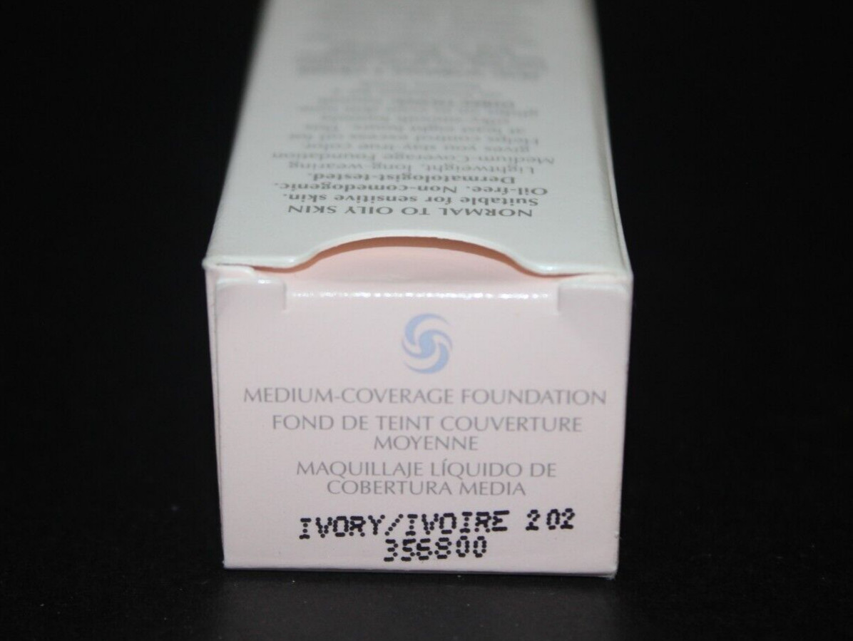 MARY KAY Medium-Coverage Foundation Ivory 202 Liquid 1 fl. oz. 356800 NIB