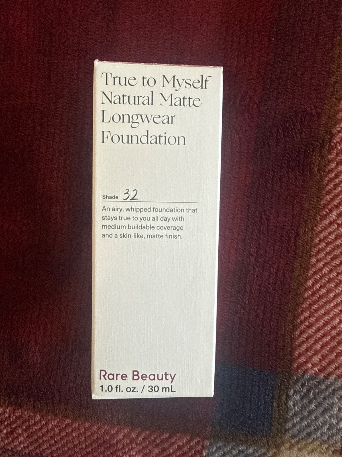rare beauty true to myself natural matte longwear foundation shade 32