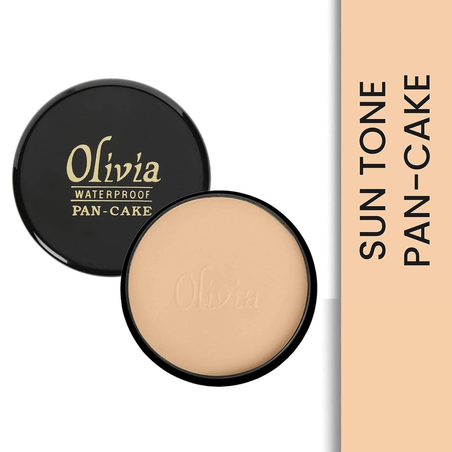 Olivia Pan Cake Full Coverage Makeup 25g Dark Beige 28 Fast Shipping