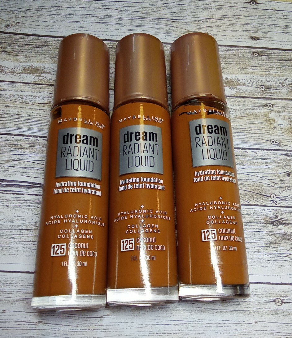 3-Maybelline Dream Radiant Liquid Medium Coverage Liquid Foundation, Coconut 125