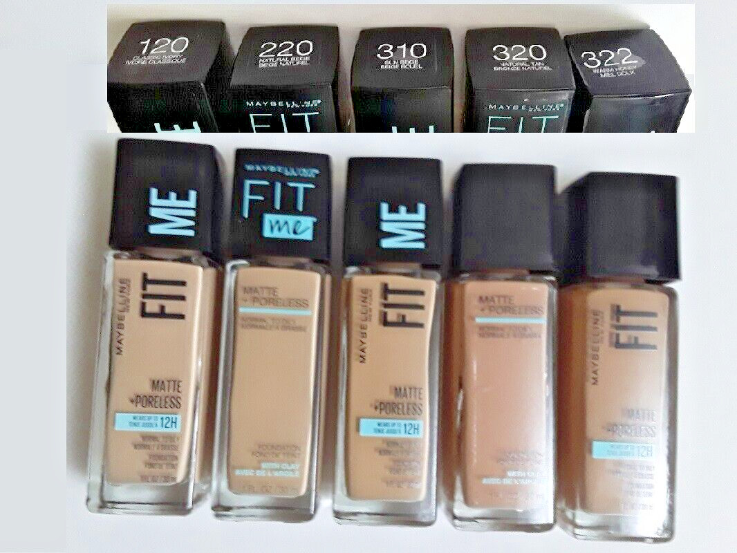 Choose Shade Maybelline FIT ME Foundation Matte + Poreless (1oz/30mL)