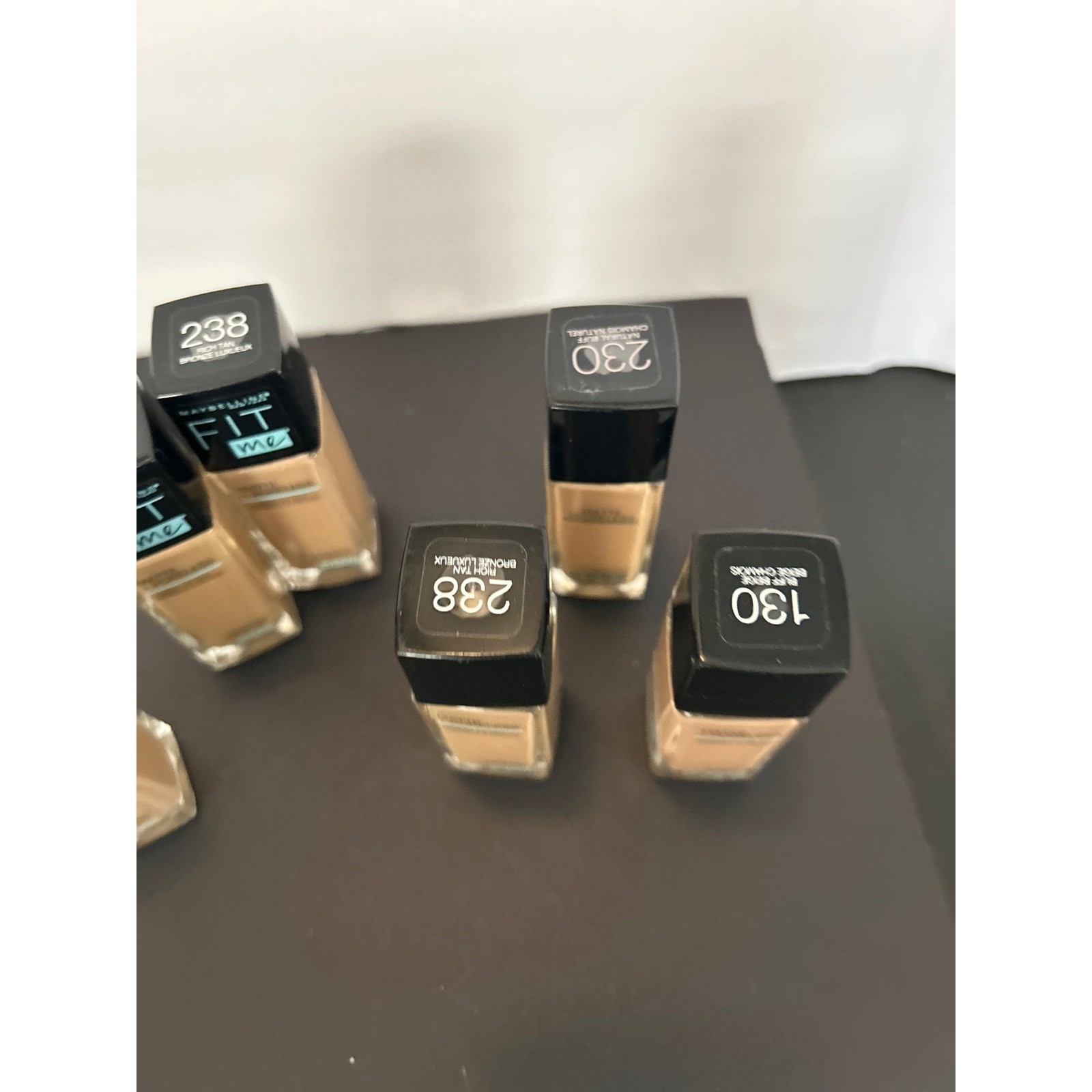 Foundation Tan Matte Poreless Liquid Makeup Bulk Lot Maybelline Fit Me 6 Bottles