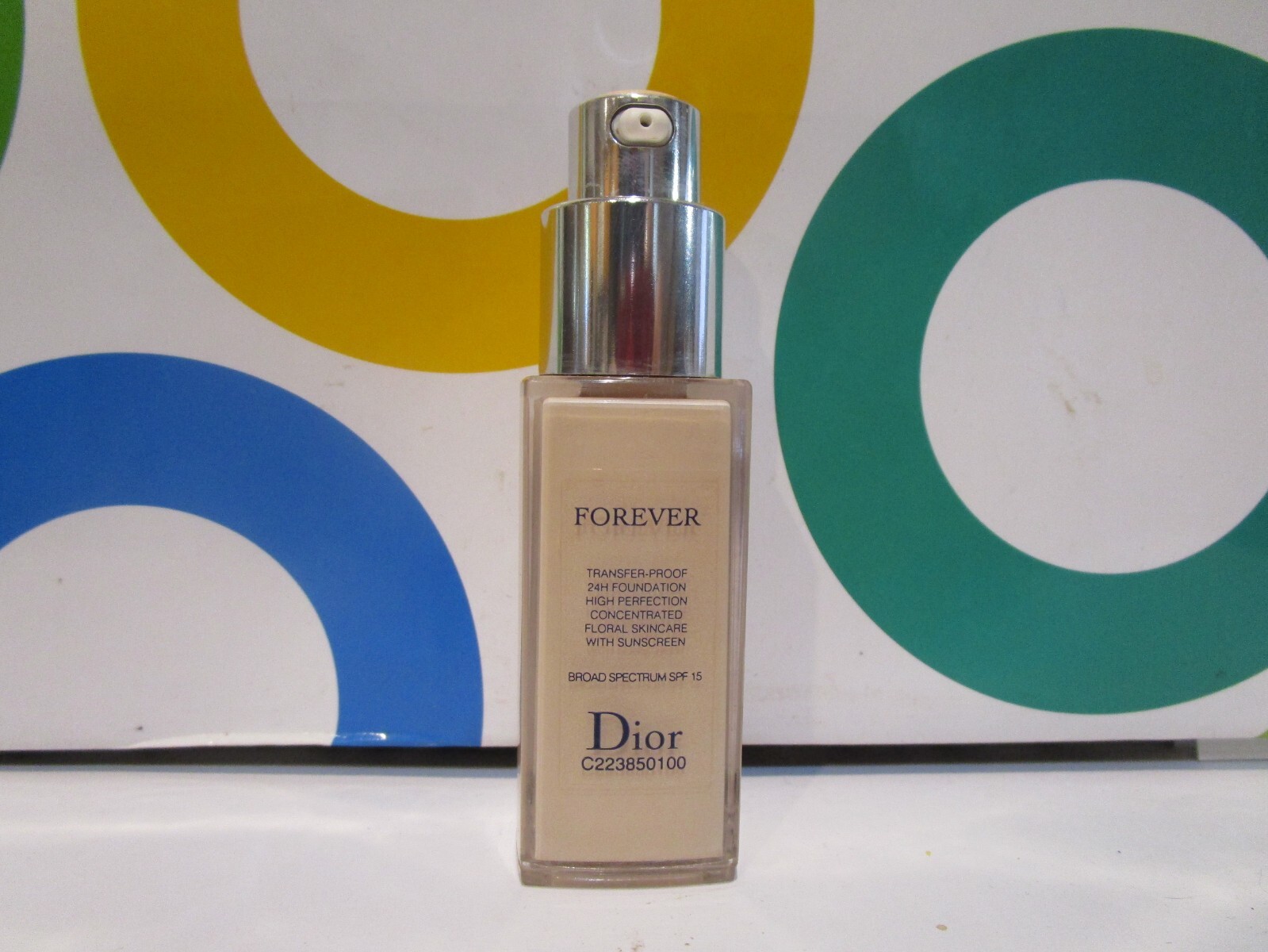CHRISITAN DIOR ~ FOREVER TRANSFER-PROOF 24 H WEAR FOUNDATION ~ 0N ~ 0.67 OZ