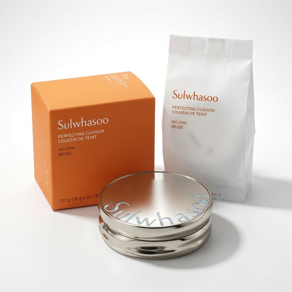 Sulwhasoo Perfecting Cushion 15g + Refill 15g No.21N1 No.23N1 K-Beauty