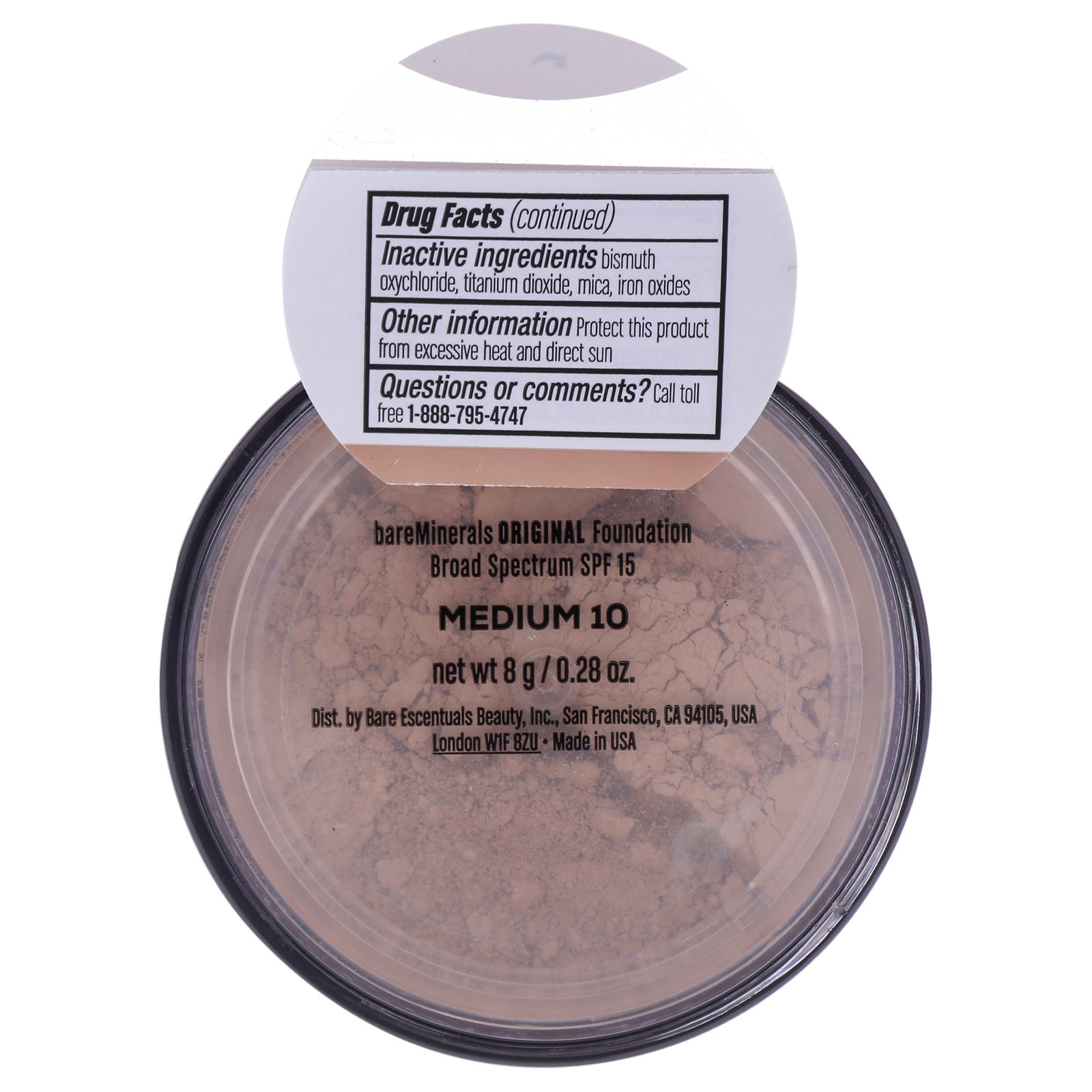 2 Pack Original Foundation SPF 15 – 10 Medium by bareMinerals for Women – 0.28 o