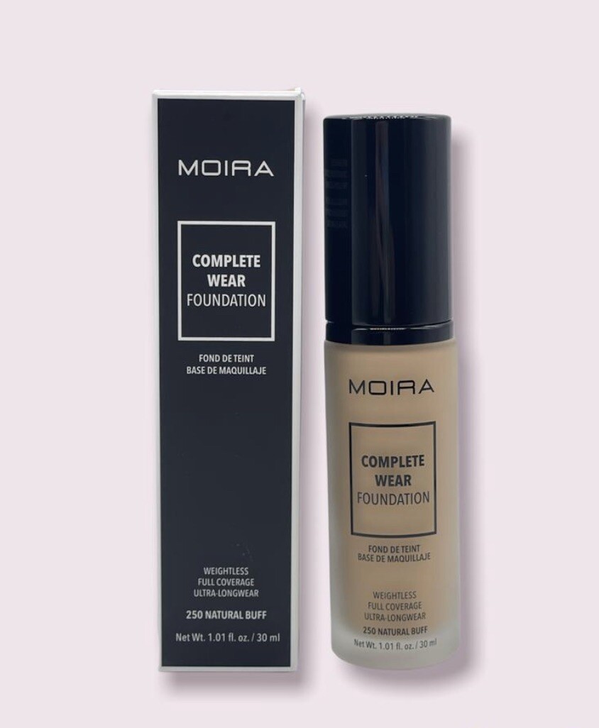 MOIRA COMPLETE WEAR FOUNDATION VITAMIN E – 250 NATURAL BUFF