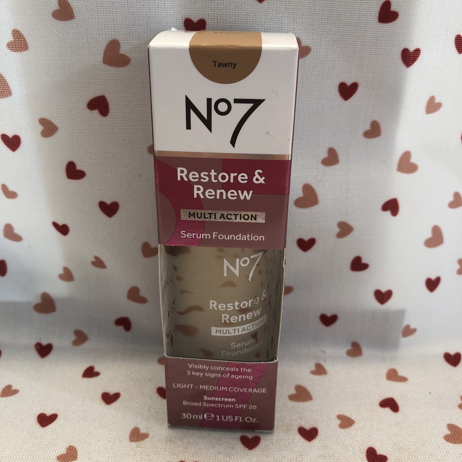 No7 Restore & Renew Multi Action Serum Foundation Tawny Exp10/25
