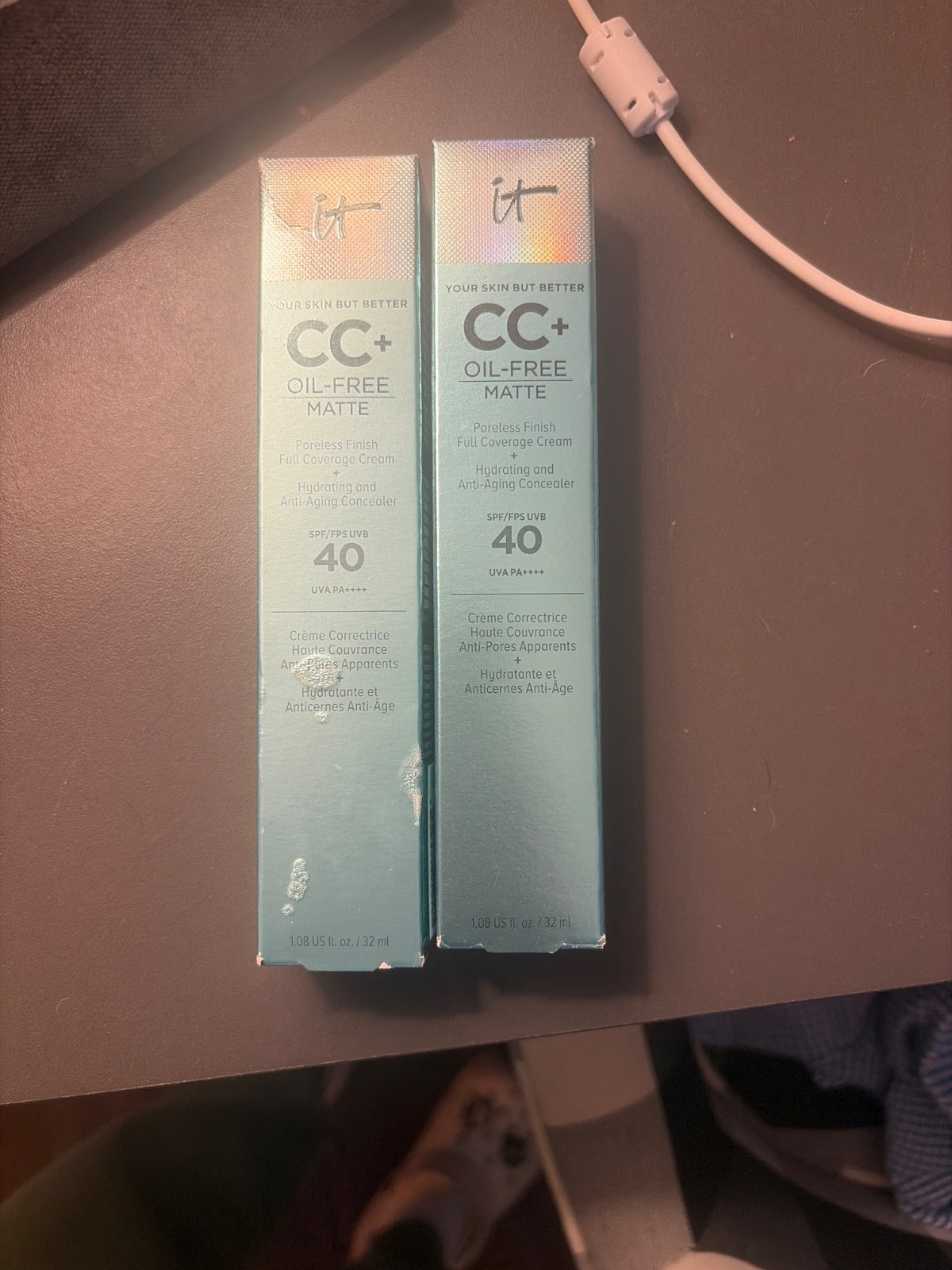 IT Cosmetics Your Skin but Better CC Oil-Free Matte Cream with SPF 40, Light…