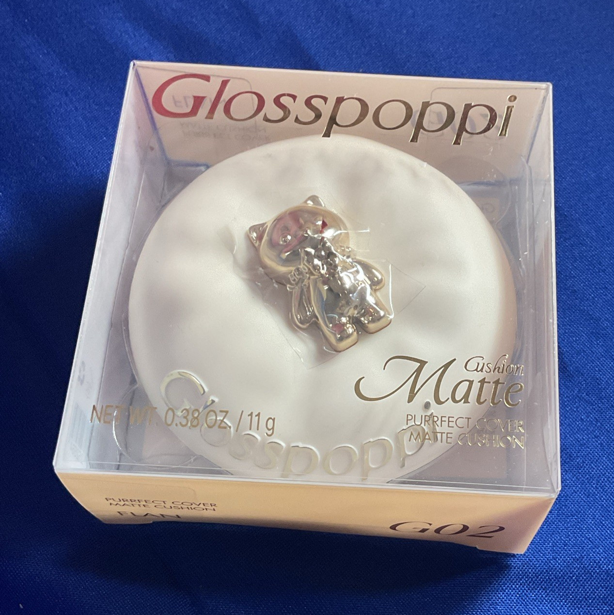 Glosppoppi Purrfect Cover Matte Cushion Foundation Flan G02 0.38 oz
